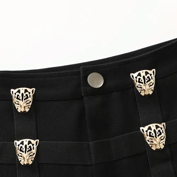 High wasted leopard stone shorts - Picture 4 of 9